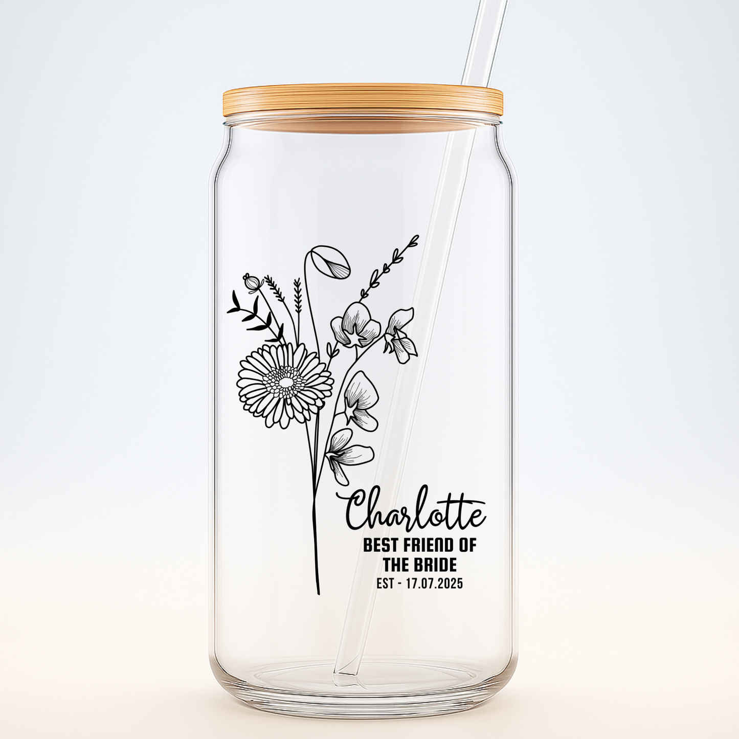 Best Friend of the Bride Sipper, Custom Wedding Sipper, Personalized Friendship Gift, Bride Tribe Sipper, Wedding Keepsake, BFF Gift, 16oz