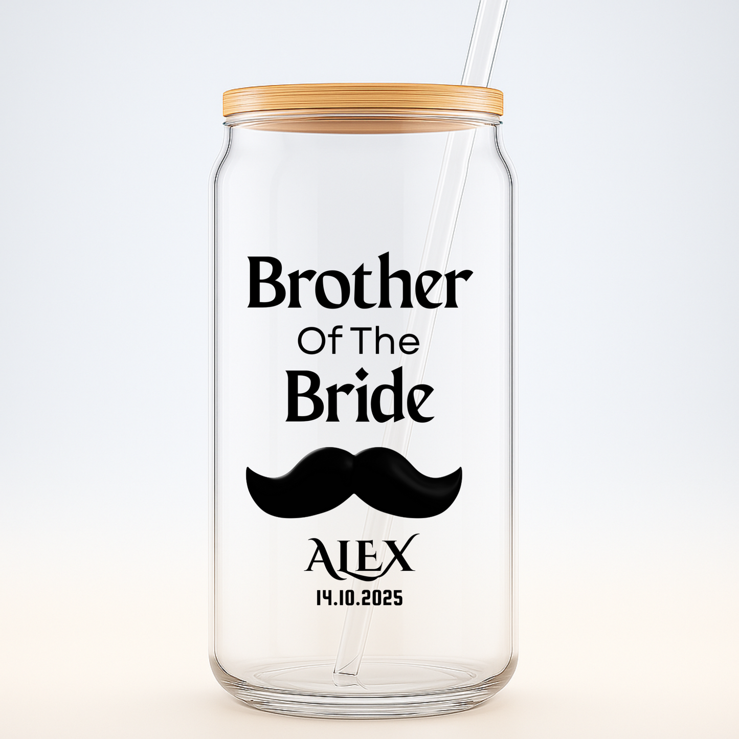 Brother of the Bride Sipper, Custom Wedding Sipper, Bride Brother Gift, Personalized Wedding Gift, Wedding Party Keepsake Cup, 16oz