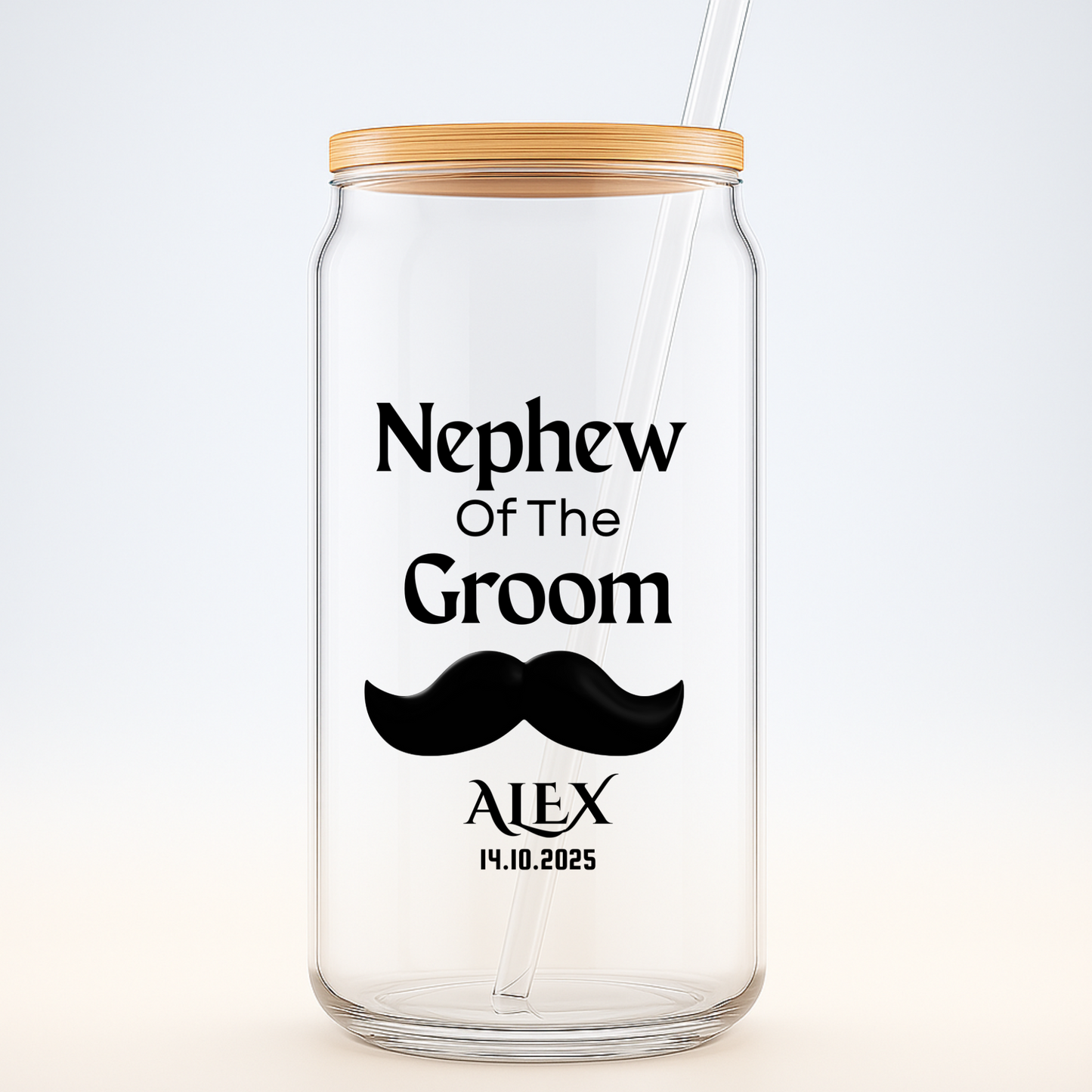 Nephew of the Groom Sipper, Personalized Wedding Gift, Custom Nephew Sipper, Groom Family Gift, Wedding Keepsake, Ring Bearer Cup, 16oz