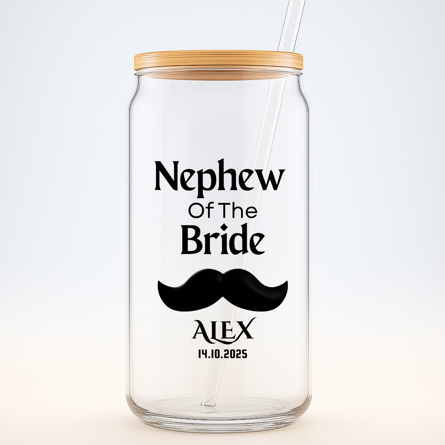 Nephew of the Bride Sipper, Personalized Wedding Gift, Custom Nephew Sipper, Bride Family Gift, Wedding Keepsake, Ring Bearer Cup, 16oz
