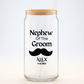 Nephew of the Groom Sipper, Personalized Wedding Gift, Custom Nephew Sipper, Groom Family Gift, Wedding Keepsake, Ring Bearer Cup, 16oz