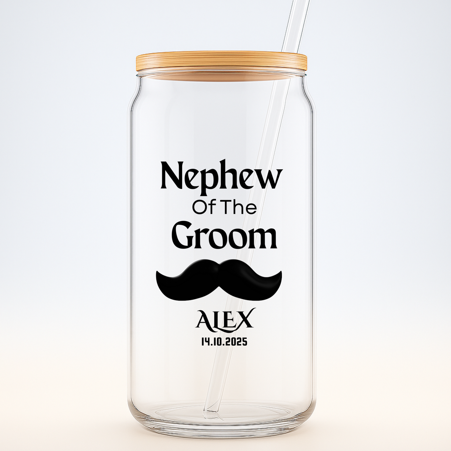 Nephew of the Groom Sipper, Personalized Wedding Gift, Custom Nephew Sipper, Groom Family Gift, Wedding Keepsake, Ring Bearer Cup, 16oz