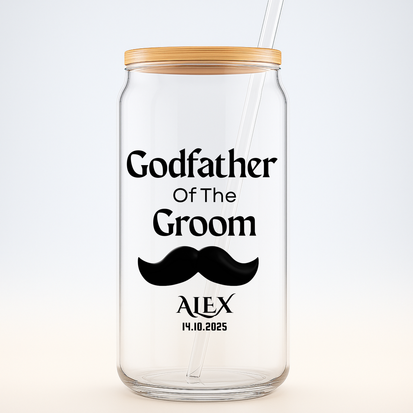 Godfather of the Groom Sipper, Personalized Wedding Gift, Custom Godfather Sipper, Groom Godparent Gift, Wedding Keepsake Cup, 16oz