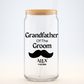 Grandfather of the Groom Sipper, Personalized Wedding Gift, Custom Grandpa Sipper, Groom Grandfather Gift, Wedding Keepsake, 16oz Cup