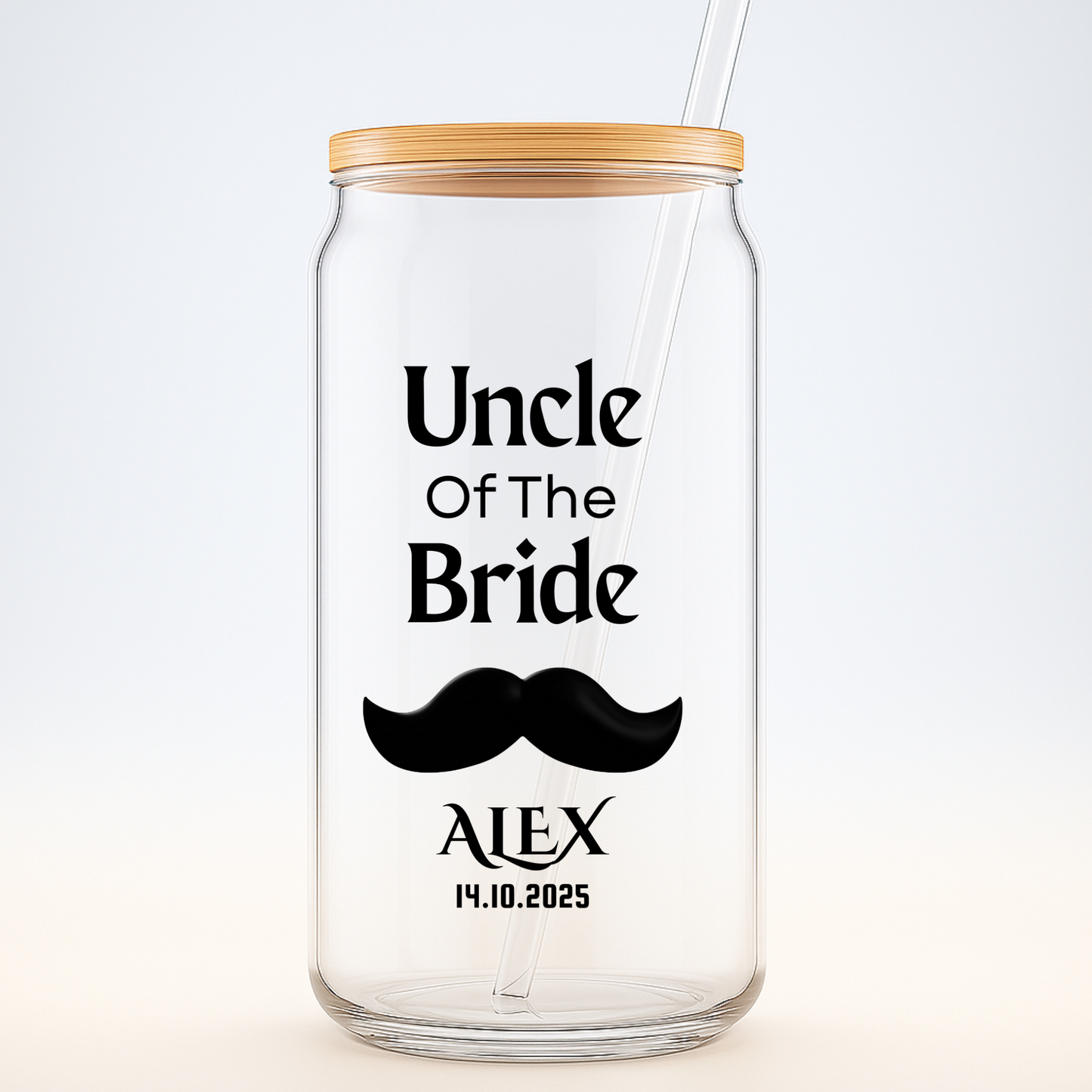 Uncle of the Bride Sipper, Personalized Wedding Sipper, Bride Uncle Gift, Custom Wedding Keepsake, Family Wedding Gift, 16oz Cup