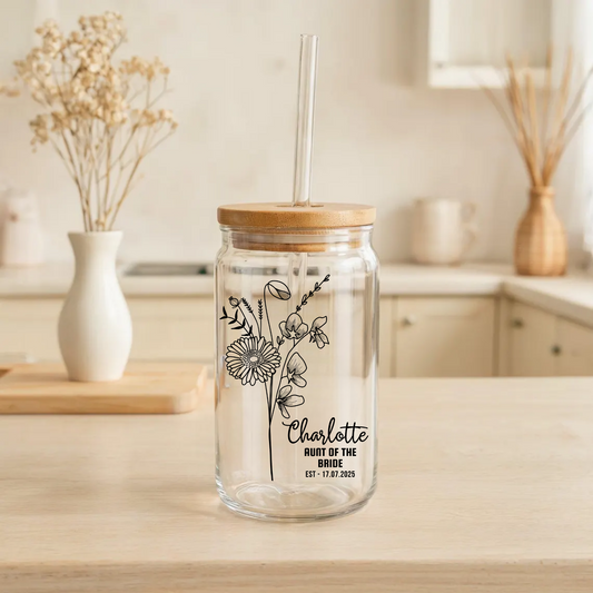 Aunt of the Groom Sipper, Groom Aunt Gift, Wedding Gift for Aunt, Personalized Wedding Sipper, Custom Bridal Party Sipper, Keepsake Cup 16oz