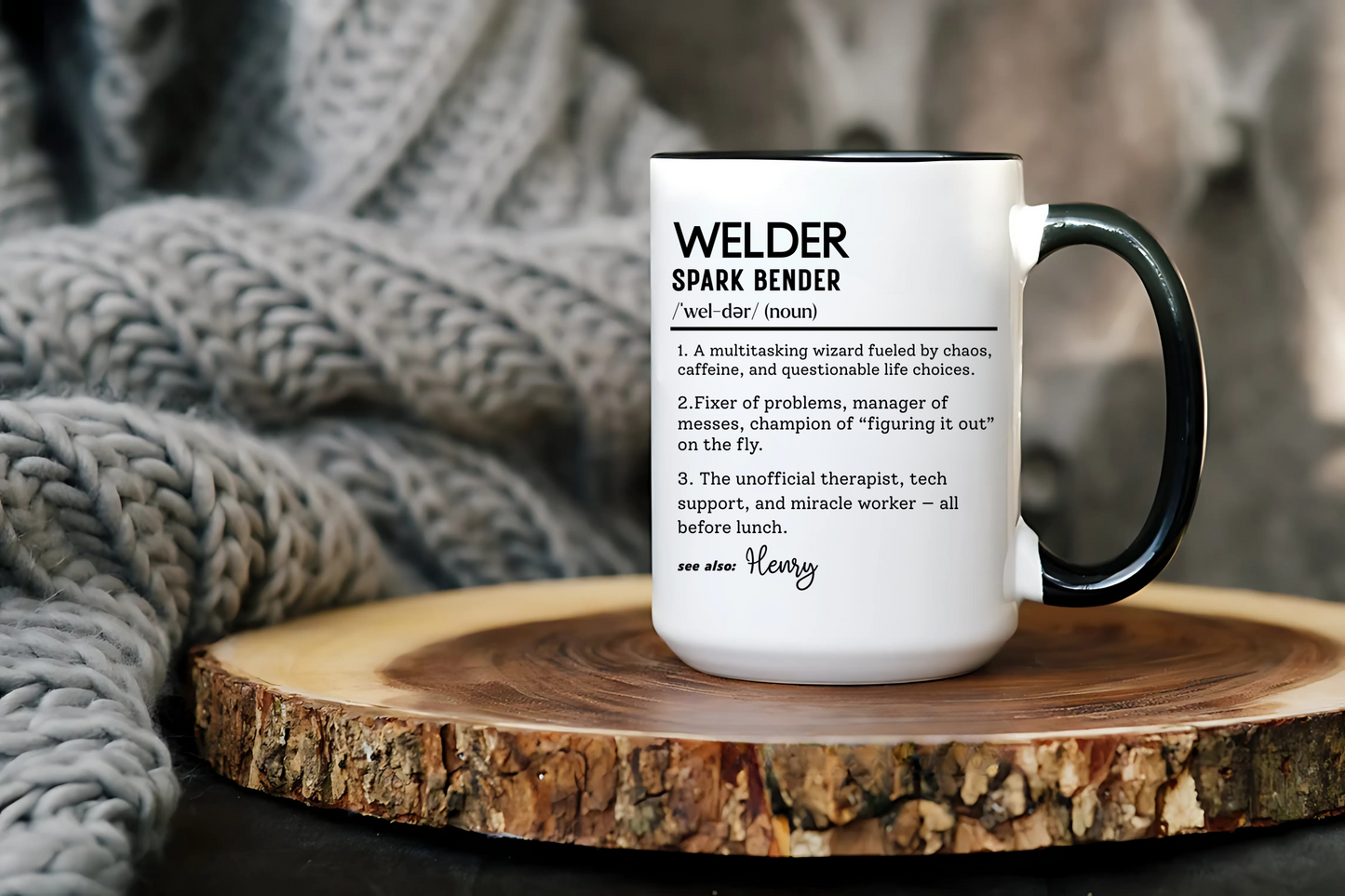Custom Welder Mug, Spark Bender Dictionary Mug, Funny Welding Gift, Personalized Coffee Cup for Welders, Colorful Mugs 11oz 15oz