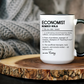 Funny Economist Mug, Number Ninja Dictionary Mug, Custom Coffee Cup for Finance Pros, Gift for Economists, Colorful Mugs (11oz, 15oz)