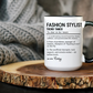 Custom Fashion Stylist Mug, Funny Glam Gift, Stylist Dictionary Mug, Personalized Fashion Mug, Colorful Mugs (11oz, 15oz)