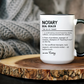 Custom Notary Mug, Funny Legal Gift, Notary Definition Mug, Personalized Office Coffee Cup, Colorful Mugs (11oz, 15oz), Law Office Mug