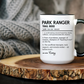 Custom Park Ranger Mug, Funny Nature Gift, Ranger Definition Mug, Personalized Hiking Mug, Colorful Mugs (11oz, 15oz), Forest Lover Cup