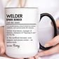 Custom Welder Mug, Spark Bender Dictionary Mug, Funny Welding Gift, Personalized Coffee Cup for Welders, Colorful Mugs 11oz 15oz