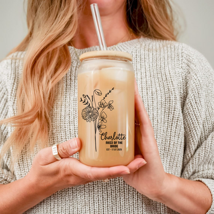 Niece of the Bride Sipper, Personalized Wedding Sipper, Custom Niece Gift, Bride Family Cup, Wedding Party Keepsake, 16oz Niece Sipper