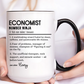 Funny Economist Mug, Number Ninja Dictionary Mug, Custom Coffee Cup for Finance Pros, Gift for Economists, Colorful Mugs (11oz, 15oz)