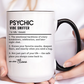 Custom Psychic Dictionary Mug, Funny Vibe Sniffer Coffee Mug, Spiritual Gift for Intuitive Souls, Colorful Mugs 11oz 15oz