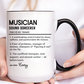 Colorful Musician Mug, Funny Music Lover Gift, Personalized Coffee Cup, Sarcastic Definition Cup, Music Teacher Gift, Colorful Mugs (11oz,
