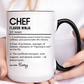 Funny Chef Mug, Custom Culinary Gift, Personalized Cooking Mug, Kitchen Humor Cup, Foodie Definition Mug, Colorful Mugs (11oz, 15oz)