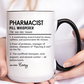 Funny Pharmacist Mug, Pill Whisperer Gift, Coffee Mug for Pharmacists, Personalized Pharma Gift, Medical Humor Mug