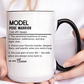 Model Dictionary Mug, Funny Pose Warrior Mug Gift, Personalized Runway Star Coffee Cup, Colorful Mugs (11oz, 15oz)