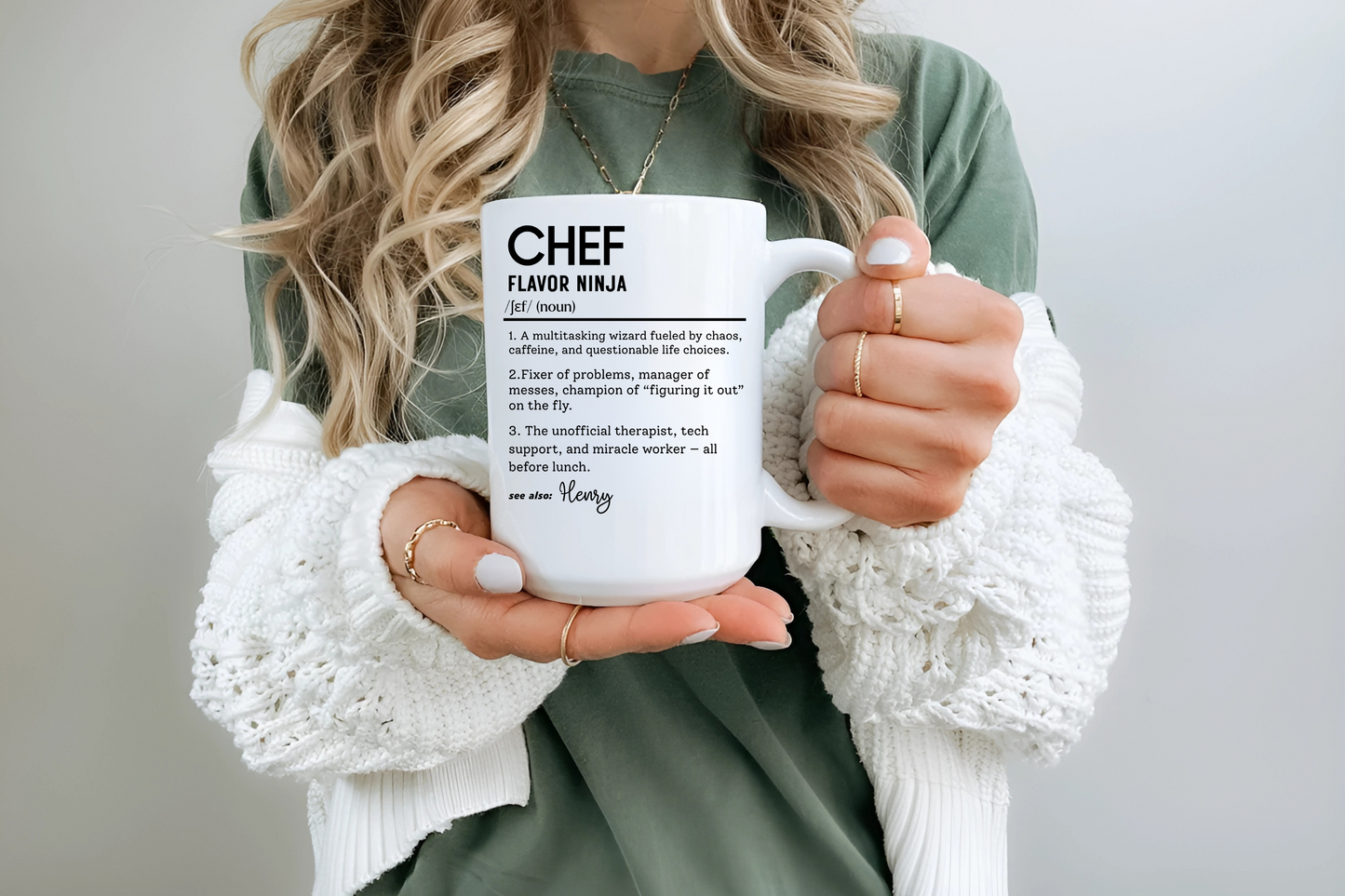 Funny Chef Mug, Custom Culinary Gift, Personalized Cooking Mug, Kitchen Humor Cup, Foodie Definition Mug, Colorful Mugs (11oz, 15oz)