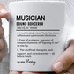 Colorful Musician Mug, Funny Music Lover Gift, Personalized Coffee Cup, Sarcastic Definition Cup, Music Teacher Gift, Colorful Mugs (11oz,