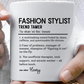 Custom Fashion Stylist Mug, Funny Glam Gift, Stylist Dictionary Mug, Personalized Fashion Mug, Colorful Mugs (11oz, 15oz)