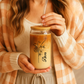 Personalized Birth Flower Sipper Glass, Custom Name Tumbler, Gifts for Her, Bridesmaid Proposal Gift, Graduation Present, Floral Cup,
