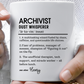 Custom Archivist Mug, Funny History Lover Gift, Archivist Dictionary Mug, Personalized Museum Gift, Colorful Mugs (11oz, 15oz)
