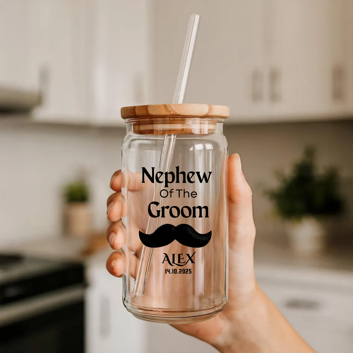 Nephew of the Groom Sipper, Personalized Wedding Gift, Custom Nephew Sipper, Groom Family Gift, Wedding Keepsake, Ring Bearer Cup, 16oz