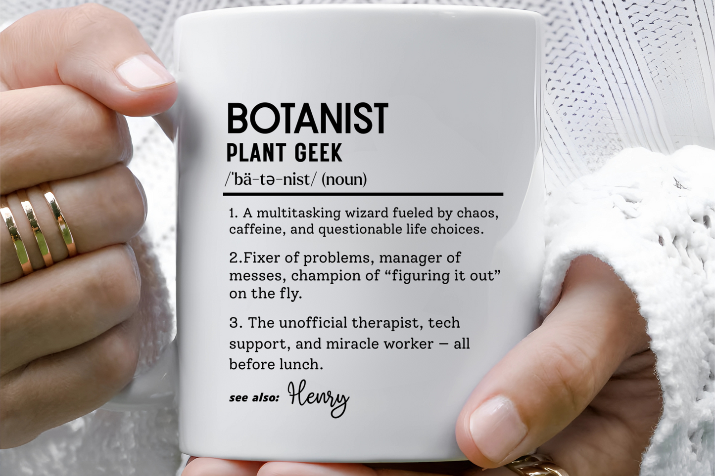 Funny Botanist Mug, Plant Geek Dictionary Mug, Custom Botanical Gift, Nature Lover Coffee Cup, Colorful Mugs (11oz, 15oz), Plant Nerd Mug