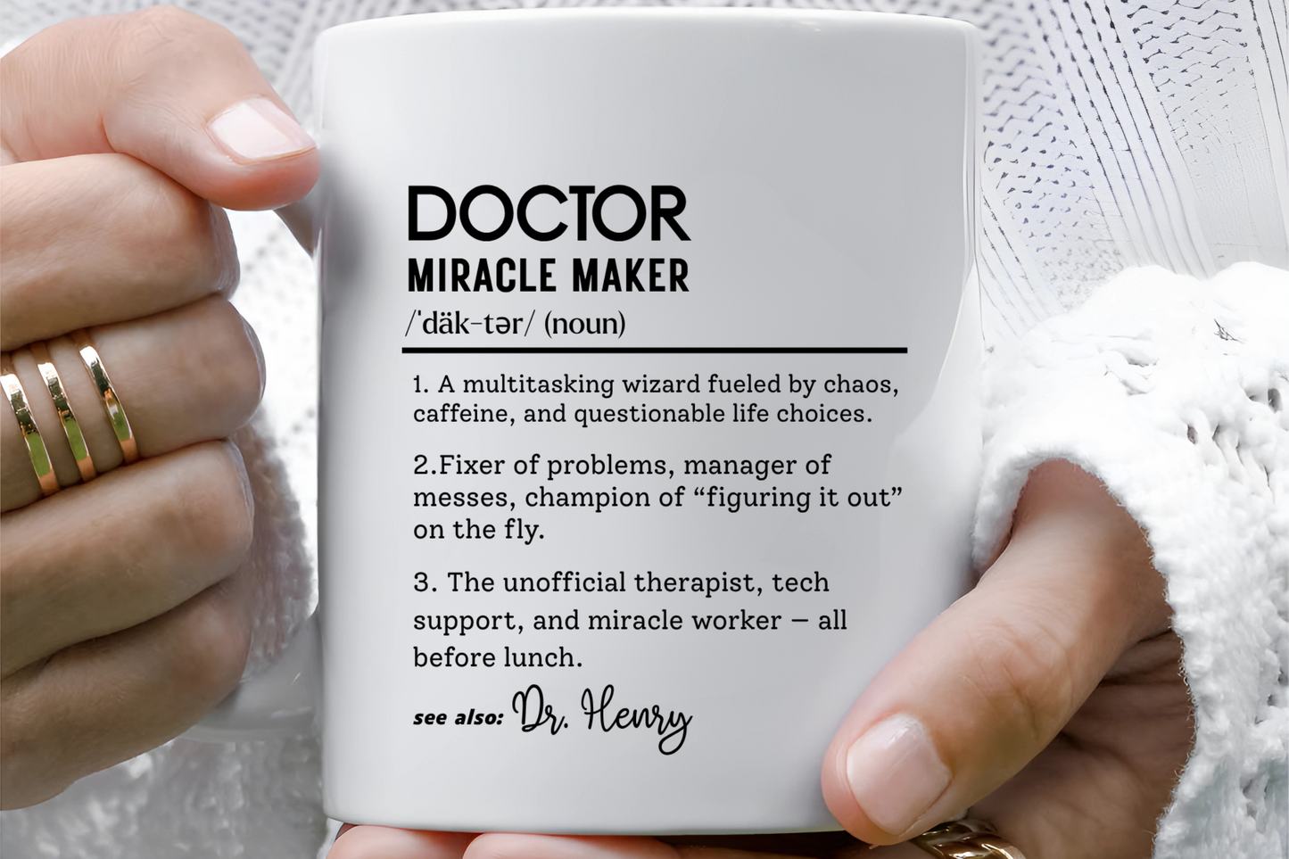 Custom Doctor Mug, Funny Doctor Gift, Medical Definition Mug, Personalized Coffee Cup, Healthcare Hero Gift, Surgeon Mug, Med Student Gift