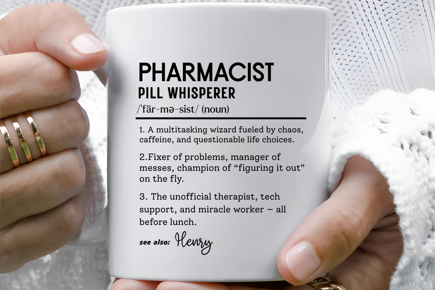 Funny Pharmacist Mug, Pill Whisperer Gift, Coffee Mug for Pharmacists, Personalized Pharma Gift, Medical Humor Mug