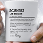 Custom Scientist Mug, Funny Science Gift, Researcher Definition Coffee Cup, Personalized Lab Humor Mug, Colorful Mugs (11oz, 15oz)