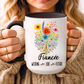 Fiancee Mug 11oz 15oz Custom Coffee Cup Engagement Gift for Her Future Bride Present Personalized Ceramic Mug for Wedding or Proposal