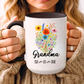 Grandma Mug 11oz 15oz Custom Coffee Cup Gift for Grandma Birthday or Mothers Day Personalized Ceramic Mug for Her from Grandkids