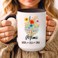 Mimi Mug 11oz 15oz Custom Coffee Cup Gift for Mimi Birthday or Mothers Day Personalized Ceramic Mug for Grandma from Grandkids