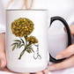 October Birth Flower Marigold Mug 11oz 15oz Personalized Floral Coffee Cup Birthday Gift for Her Custom Ceramic Autumn Flower Mug