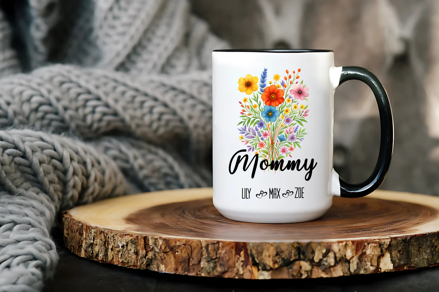 Mommy Mug 11oz 15oz Custom Coffee Cup Gift for Mom New Mommy Present for Birthday or Mothers Day Personalized Ceramic Mug for Her