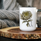 November Birth Flower Chrysanthemum Mug 11oz 15oz Personalized Floral Coffee Cup Birthday Gift for Her Ceramic Custom Name Mug