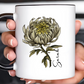 November Birth Flower Chrysanthemum Mug 11oz 15oz Personalized Floral Coffee Cup Birthday Gift for Her Ceramic Custom Name Mug