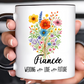 Fiancee Mug 11oz 15oz Custom Coffee Cup Engagement Gift for Her Future Bride Present Personalized Ceramic Mug for Wedding or Proposal