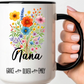 Nana Mug 11oz 15oz Custom Coffee Cup Gift for Grandma Birthday or Mothers Day Personalized Ceramic Mug for Her from Grandkids