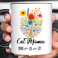 Cat Mama Mug 11oz 15oz Custom Coffee Cup Gift for Cat Lovers Pet Owner Mug for Women Personalized Ceramic Mug for Cat Mom