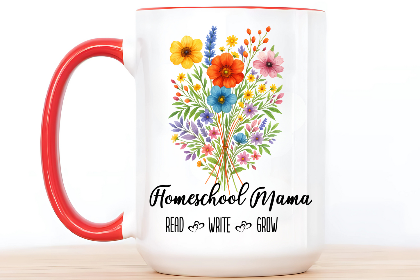 Homeschool Mama Mug 11oz 15oz Custom Coffee Cup Gift for Homeschool Moms Personalized Ceramic Mug for Teacher Mom or Educator