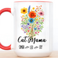 Cat Mama Mug 11oz 15oz Custom Coffee Cup Gift for Cat Lovers Pet Owner Mug for Women Personalized Ceramic Mug for Cat Mom