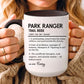 Custom Park Ranger Mug, Funny Nature Gift, Ranger Definition Mug, Personalized Hiking Mug, Colorful Mugs (11oz, 15oz), Forest Lover Cup