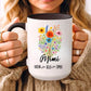 Mimi Mug 11oz 15oz Custom Coffee Cup Gift for Mimi Birthday or Mothers Day Personalized Ceramic Mug for Grandma from Grandkids
