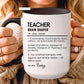 Custom Teacher Mug, Funny Teacher Gift, Personalized Teaching Mug, Classroom Definition Cup, Best Educator Ever, Colorful Mugs 11oz 15oz