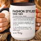 Custom Fashion Stylist Mug, Funny Glam Gift, Stylist Dictionary Mug, Personalized Fashion Mug, Colorful Mugs (11oz, 15oz)