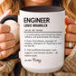 Custom Engineer Mug, Funny Engineering Definition Gift, STEM Coffee Cup, Personalized Tech Gift, Problem Solver Mug, Nerdy Office Cup